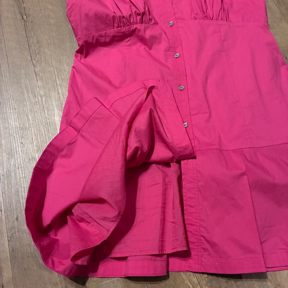 Michael Kors Bright Pink Button-Front - Picture 7 of 10